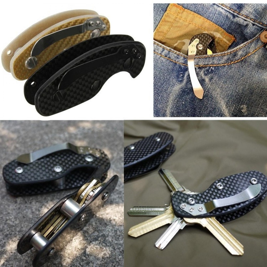 Termurah ! Key Holder Clip Aluminium Multifunctional EDC Tool - ZH111