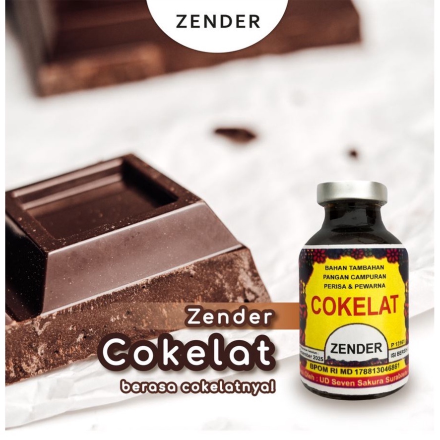 

Zender Perisa Essence Cokelat 20 ML Pewarna Makanan / Sumba / Pasta Aroma Baking Bahan Kue Baking Penyedap Kue Cokelat Chocolate