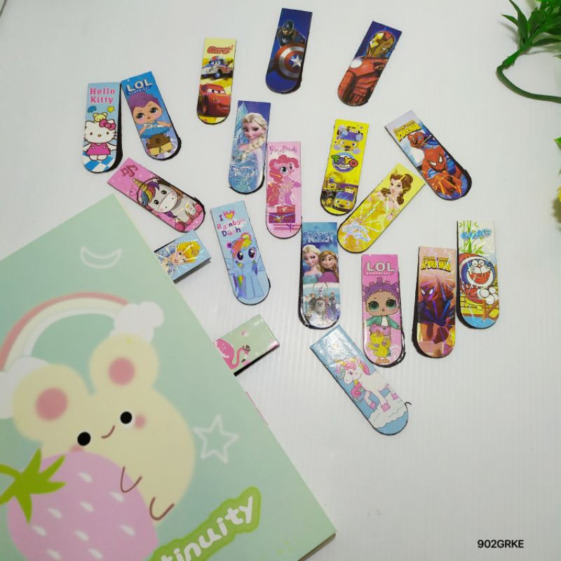 

1 SET ISI 20PCS PEMBATAS BUKU MAGNET / PEMBATAS BUKU BOOKMARK MAGNET ISI 20PCS MURAH / PEMBATAS BUKU LOL TERLARIS