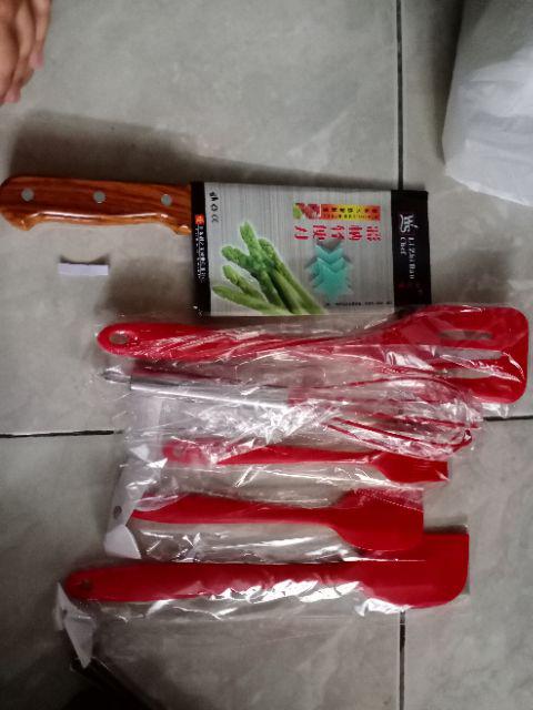 Pisau Golok / Pisau Daging / Pisau Cincang Stainless Steel Gagang Kayu