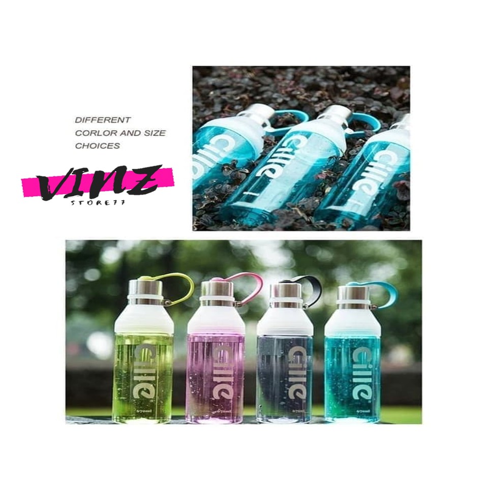 V77 [ CILLE ] Botol Minum Sport Cille Tutup Saringan Filter Anti Hilang