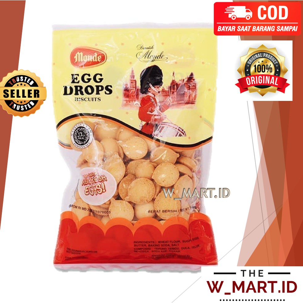 

MONDE BISCUIT EGG DROPS BISKUIT TELUR 110 GR