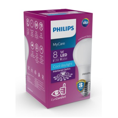 Lampu LED Philips 8W / Philips LED 8W MyCare