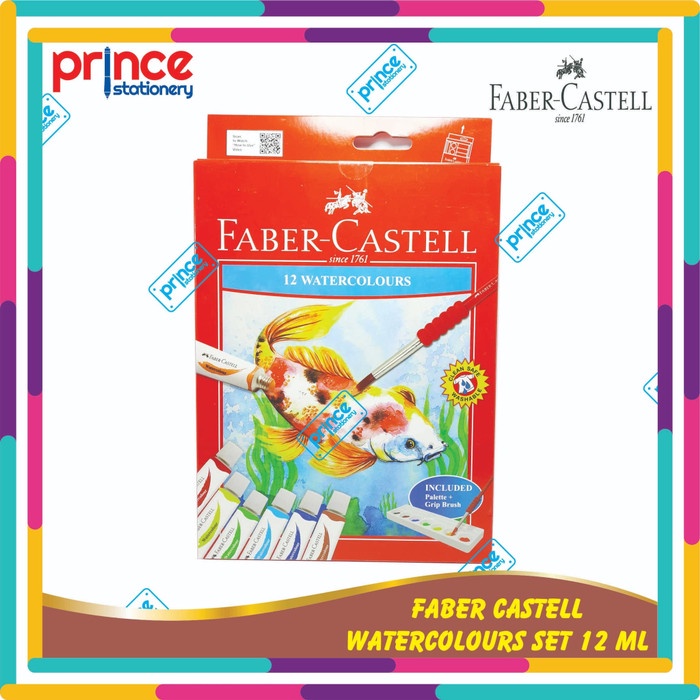 

WATERCOLOUR / CAT AIR FABER CASTELL 12 WARNA - 12 ml
