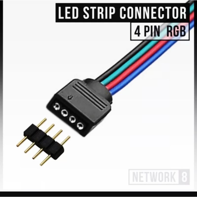 4 pin RGB konektor + KABEL