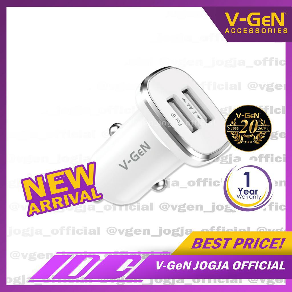 Car Charger V-GeN VCC2-30 2.4A Dual Port Charger Mobil