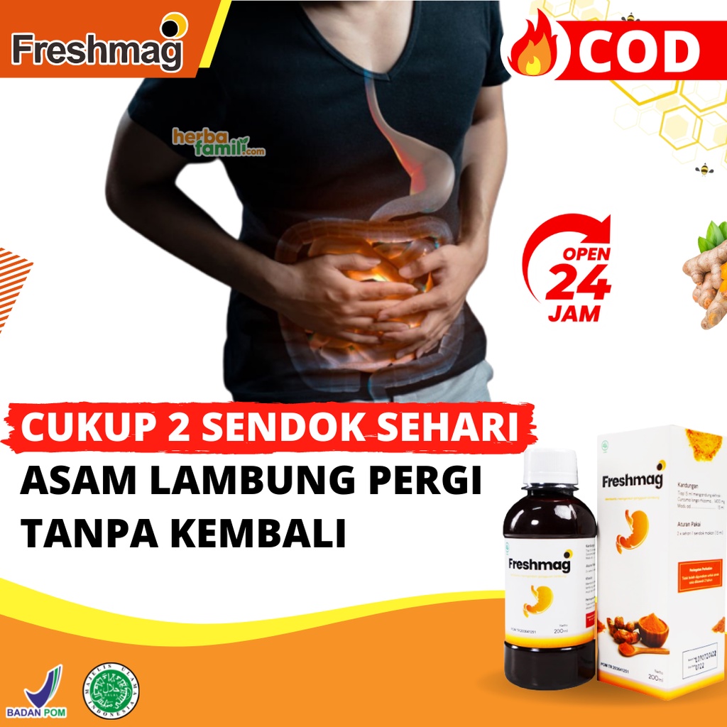 Promo Freshmag Beli 2 Diskon 6rb Original Madu Mengatasi Masalah Maag Lambung GERD Mual Isi 200ml