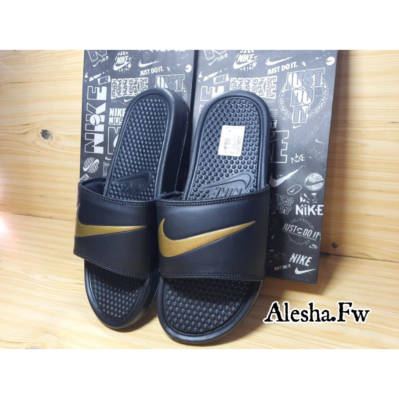 Sandal Slide Nike Ceklis Gold Hight Quality