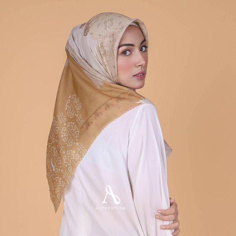 Em3 Scarf, MOTIF Authen series  HIJAB SEGIEMPAT VOAL PREMIUM TERBARU BEST SELLER