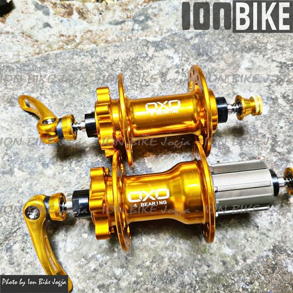 hub freehub oxo pro 36 hole 4 sealed bearing GOLD - hub jangkrik 36H kualitas bearing bagus not