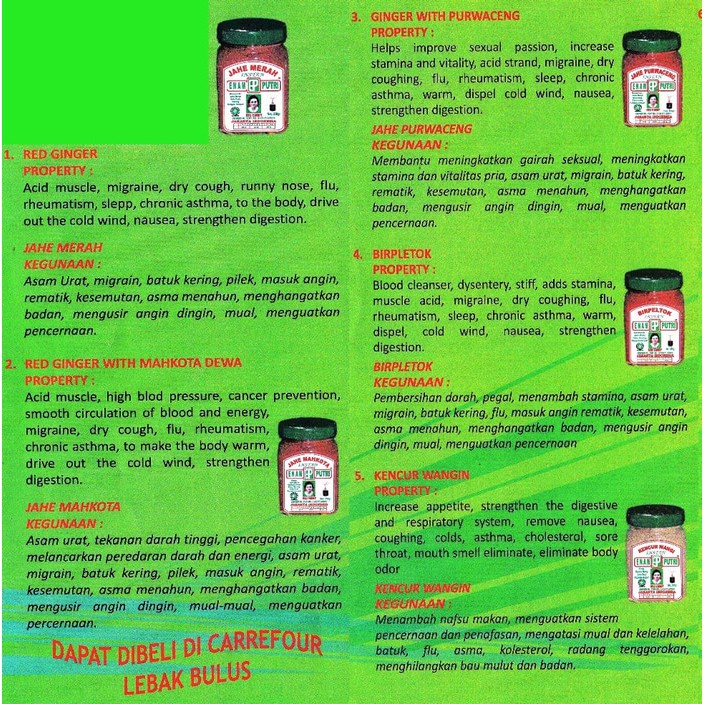 

Aneka Minuman Herbal Toples Enam putri