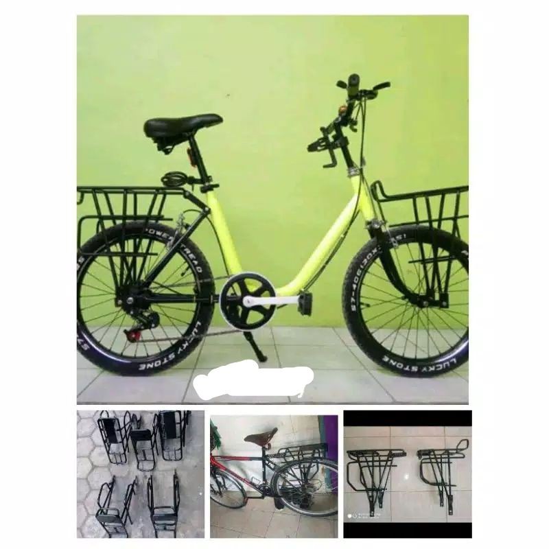 RAK PANNIER TOURING BAGASI DEPAN & BELAKANG SEPEDA MINION,SELI,FEDERAL