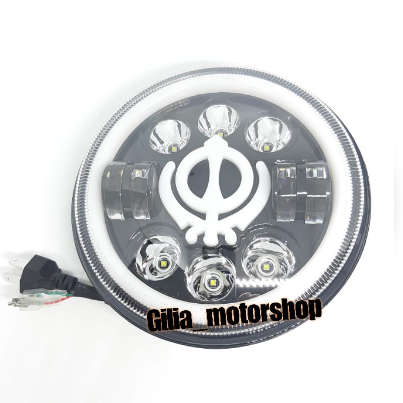 Lampu Depan Led Daymaker Bulat R-TECH AUTOLIGHTS 7 Inch 12v-80v DD-DD38 Reflektor HeadLamp