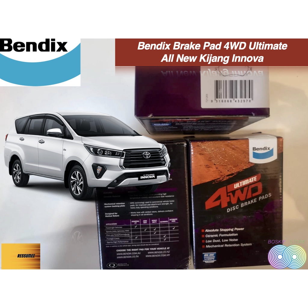 Kampas Rem Innova Reborn All New Kijang Innova Bendix 4WD Ultimate