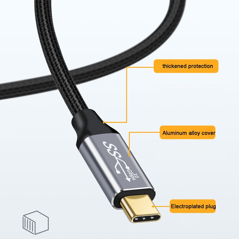 Cre Kabel Ekstensi USB C PD100W Cable Male to Female Tipe C 3.1 Gen2 Extender Cord