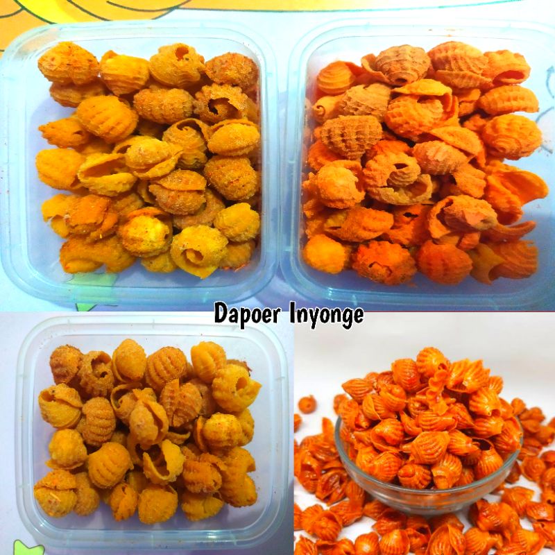 

Makaroni kerang/Makaroni Keong Bumbu Tabur box thinwall 200ml Termurah