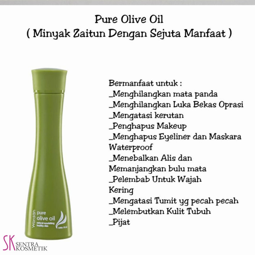 Minyak Zaitun Murni Wardah Pure Olive Oil 50 Ml Untuk Wajah Dan Seluruh Kulit Badan Shopee Indonesia