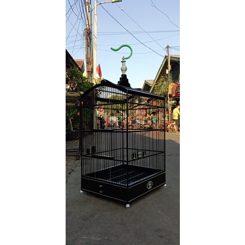 SANGKAR KANDANG KOTAK EBOD LIS HITAM