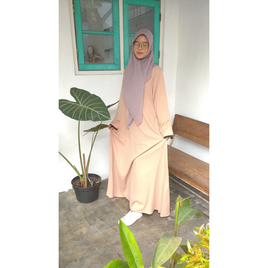 Gamis wolly bis renda Urban Sunnah