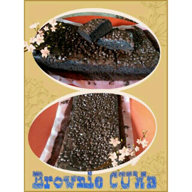 

Brownie river double coklat ala CUWa