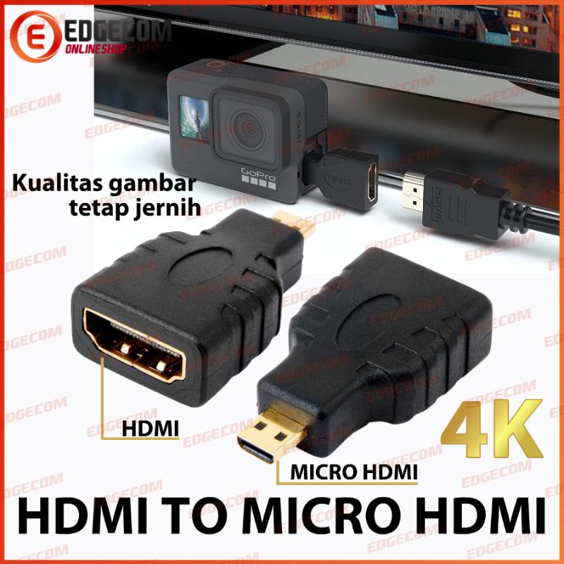 Gender / Konektor Micro HDMI to HDMI Female Adapter