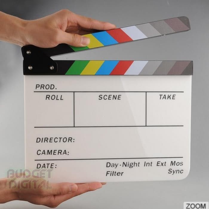 

Professional Colorful Clapper Board Acrylic Dry Erase Director Movie