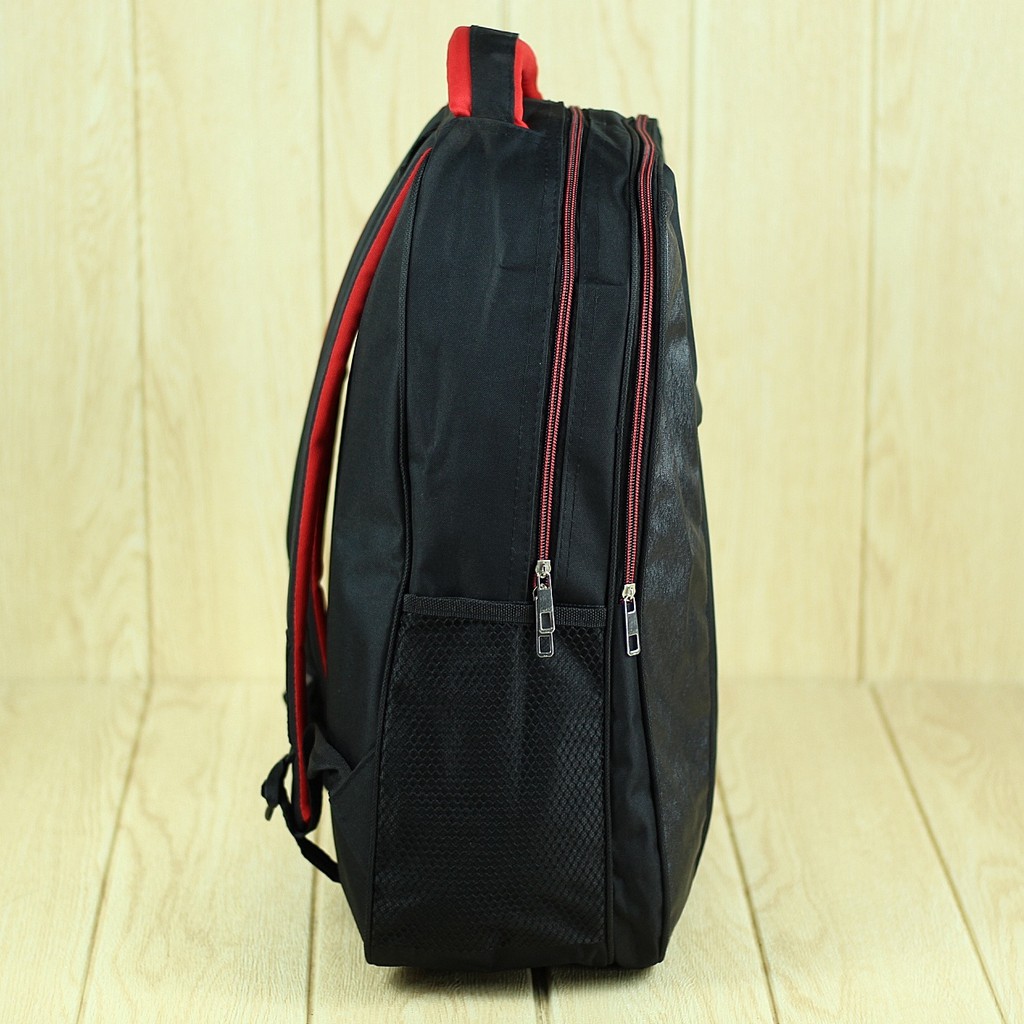 Ransel Kerja Cowok Hitam Elite Polo Imitasi Hitam Dinas Kantor BIG PROMO Backpack Pria Bahan D300 Polyester Nyaman Di Punggung Termurah