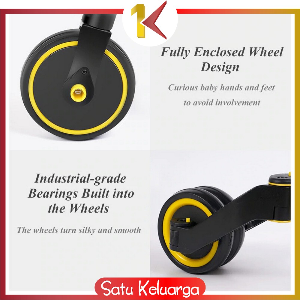 SK-M97 Mainan Sepeda Anak 3 Roda 2in1 Sepeda Keseimbangan Anak Balance Bike Ride On Anak Push Bike-5