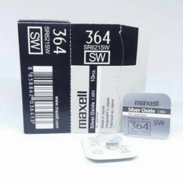 BATERAI JAM TANGAN MAXL 364 363 SR621SW SR621 LR621 L621 621 SW W AG1 LR60 SW ORIGINAL SP BATRE BATREI BATERAI KANCING JAM TANGAN