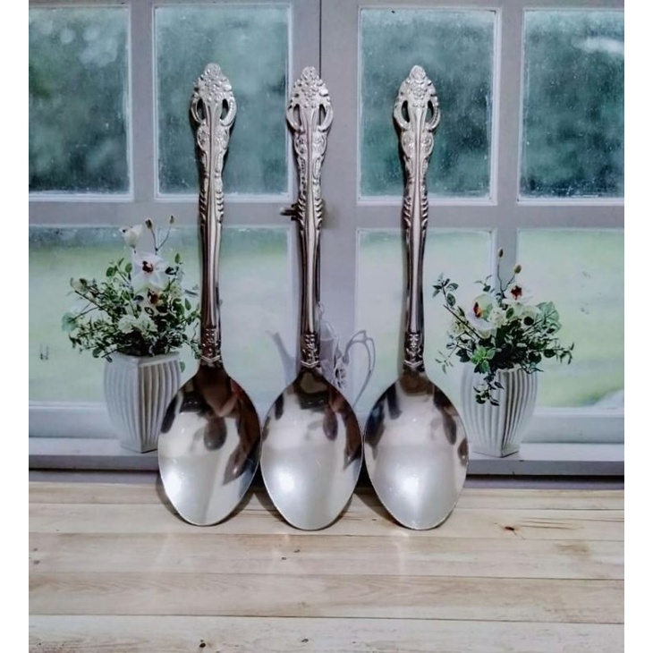 Promo!!!8 Model 12 Pcs/Sendok Makan Stainless/Garpu Makan/Sendok Bunga/Sendok Wayang/Sendok Bintang-Sendok Motif Wayang