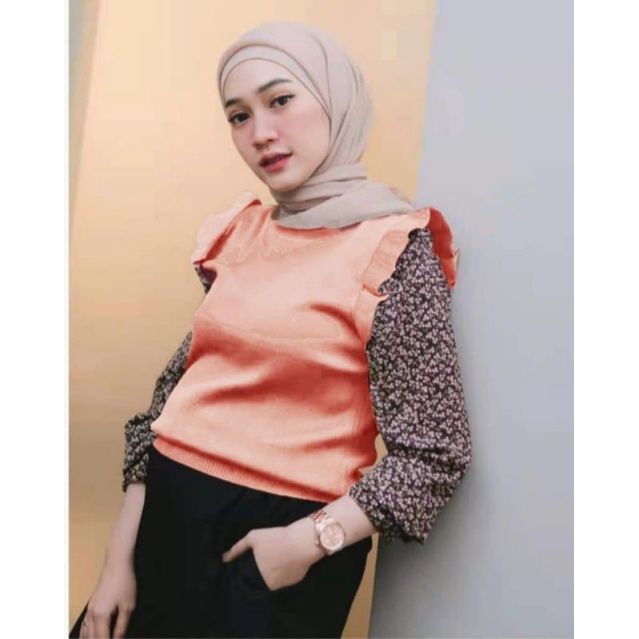 FREE ONGKIR 0379 BLOUSE ENVY IMPORT TE