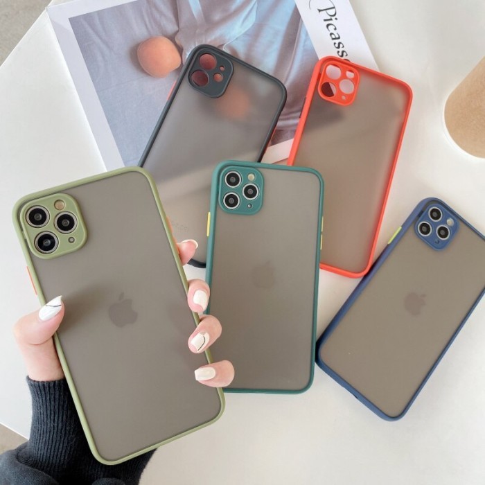 Soft Case Iphone 12 Mini Iphone 12 Iphone 12 Pro Iphone 12 Pro Max My Choice Aero Color Button Matte Camera Frame