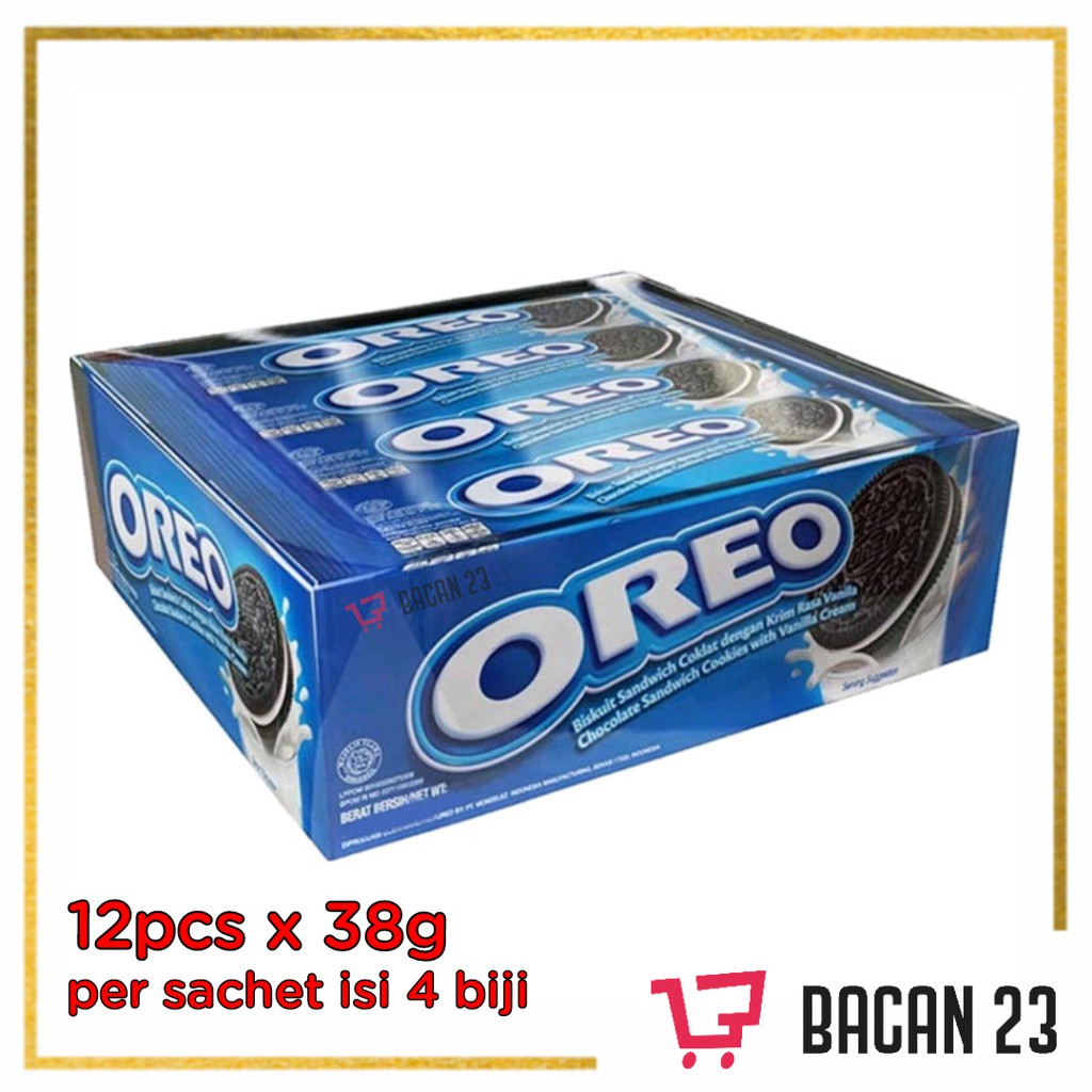 

Oreo Original ( 12pcs x 38g ) / Biskuit Oreo / Bacan 23 - Bacan23