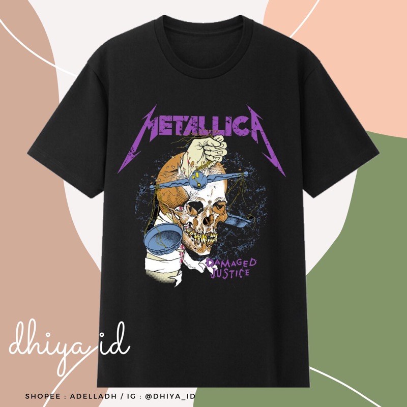 Metallica Tshirt / Kaos Band Tee Metallica