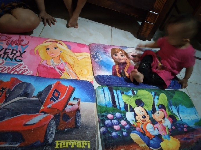Keset Kaki Karakter Doormat Printing Rosanna Anti Slip