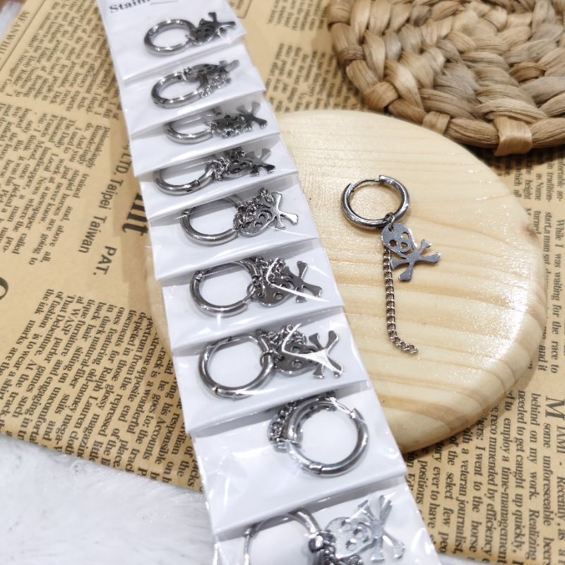 Anting Hoop Jurai isi 12 pcs Anti Karat Harga Grosir