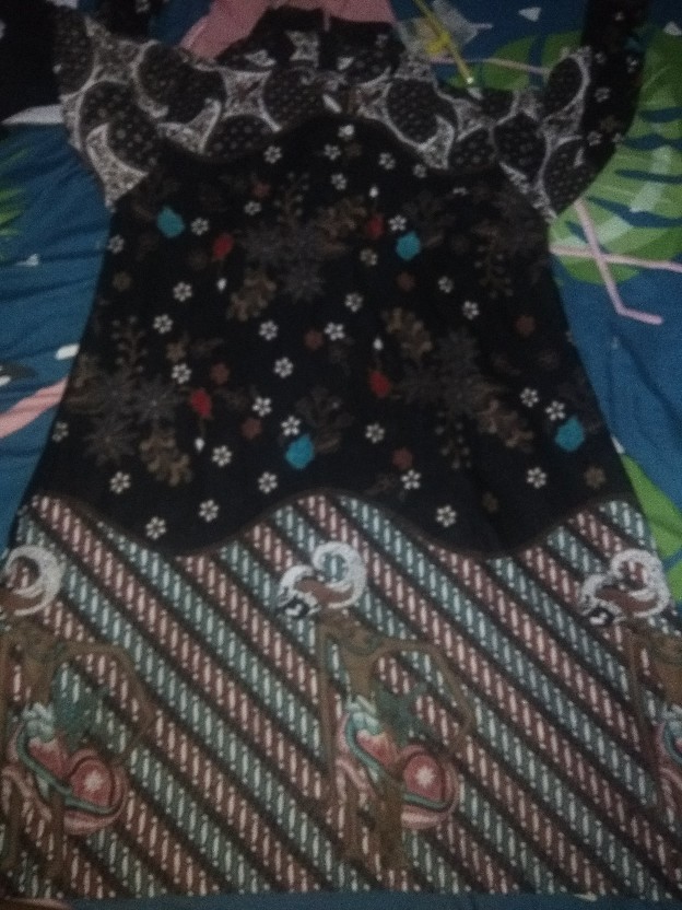 Tunik Sekar Jagat #3 Vania Abu Mono Kekinian Seragam Kerja Kantor Kondangan Murah Coklat Tunic Batik