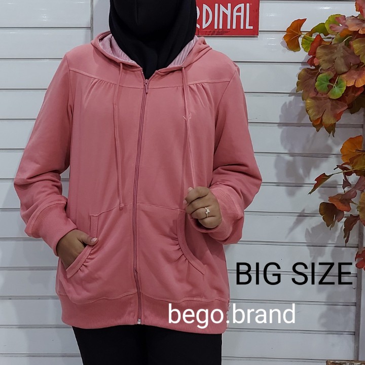 bego CARDINAL JAKET BIG SIZE Wanita Sweater Cardinal Big Size Jaket Polos Cewek Original