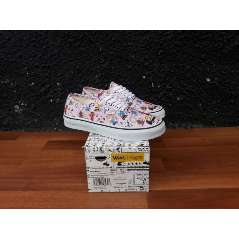 sepatu wanita premium import vans autentich snopy peanits dance party pink terbaru sepatu vans cewe