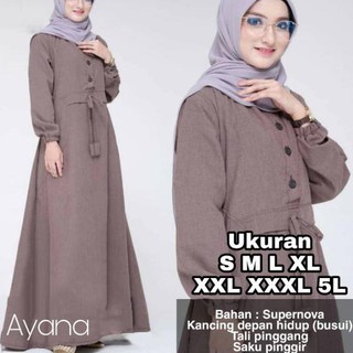 Big Promo Ayana Dress UKURAN  S M L XL XXL  XXXL 5L BAJU 