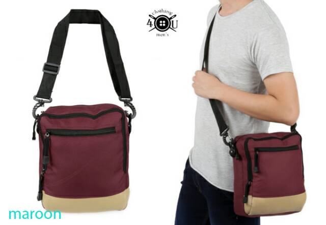 TRM SELEMPANG CANVAS LEATHER - dongker