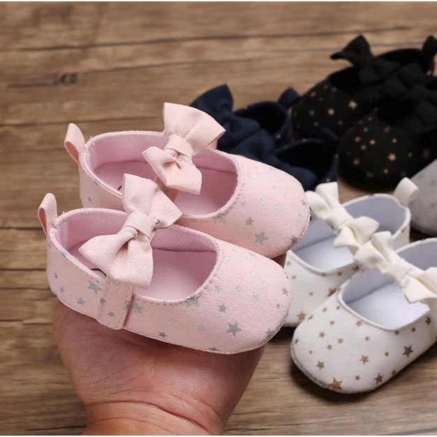 SALE 6.6 LittleAaron CUCI GUDANG B190 STAR Sepatu prewalker bayi dan anak perempuan newborn 3-18 bulan Sport Termurah Sendal Bayi Anak Cewek Cowok