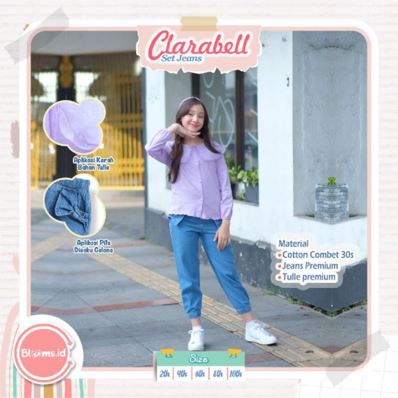 Setelan Anak Perempuan Clarabel Set Jeans