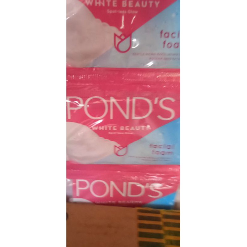 ponds facial foam white beauty sachet 9g/sachet
