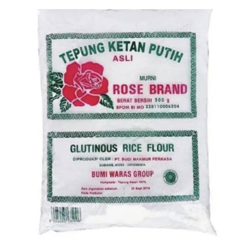 TEPUNG KETAN PUTIH ROSE BRAND 500 GR