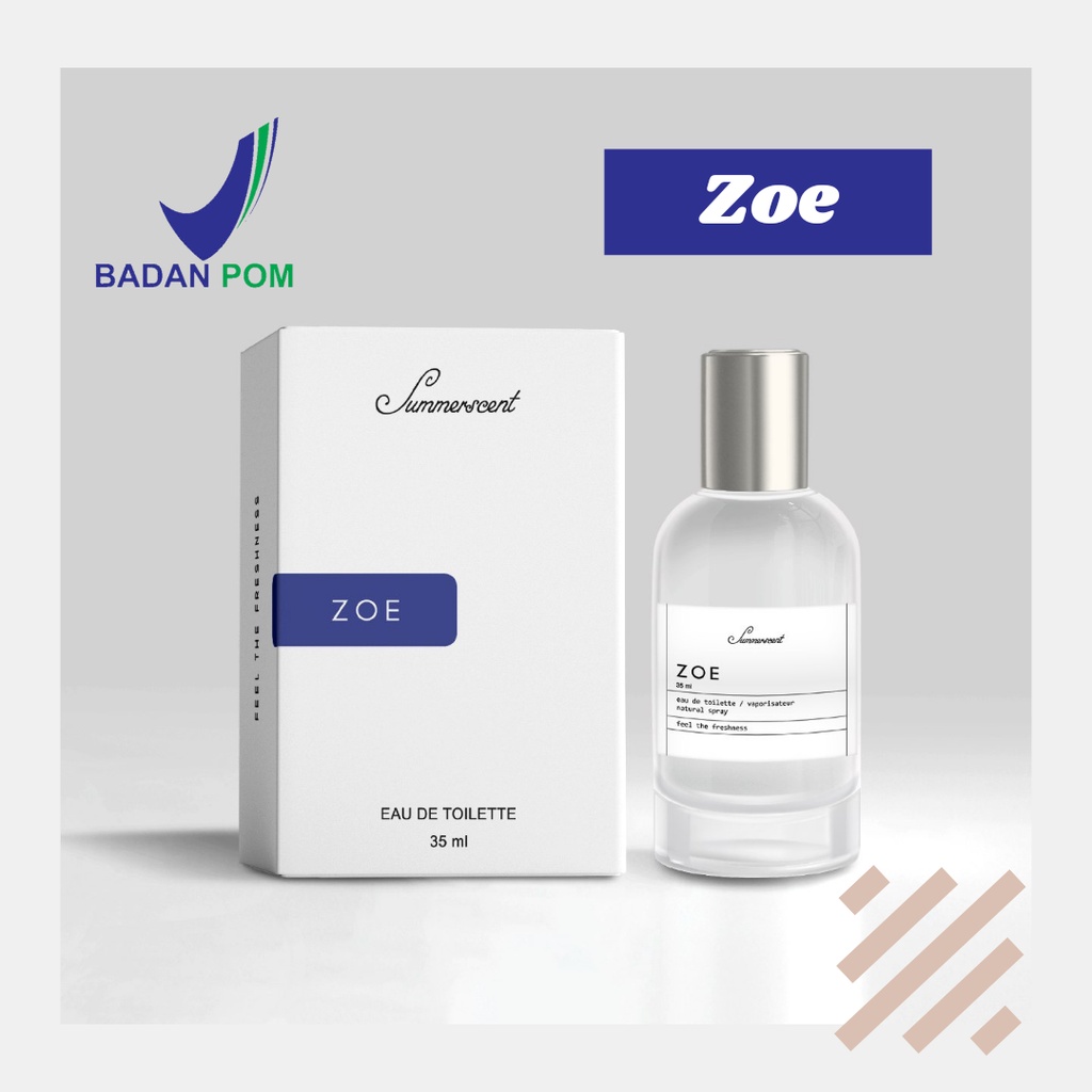 Jual Cod Parfum Summerscent Zoe Unisex Ml Wangi Elegant Eau De Toilette Indonesia Shopee