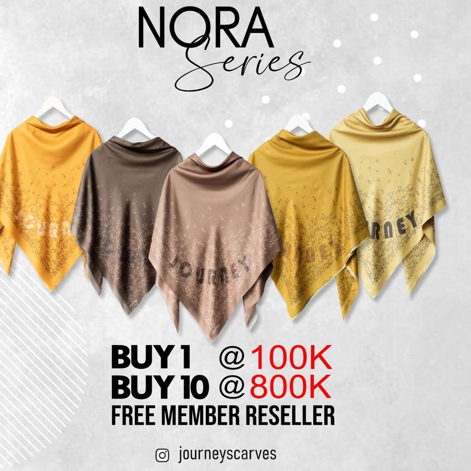 Harga TERMURAAH.. Scarves JOURNEY Motif NORA Series  BEST SELLER - BISA COD TERMURAH