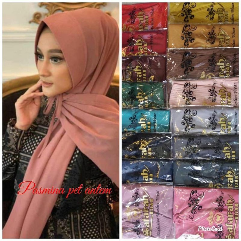 PASHMINA PET ANTEM TALI by safarah hijab/ Pastan ped tali antem