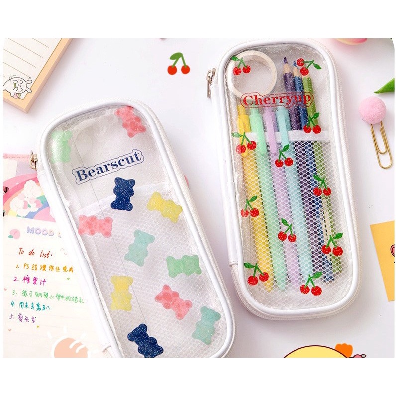 

Kotak Pensil Transparan Zipper Imut Sk0062