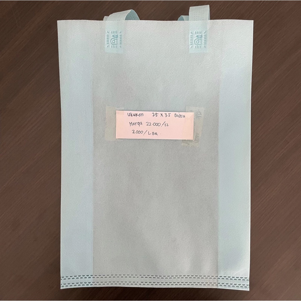 

Tas Kain Kanvas Polos biasa / Goodie Bag / Tas Spunbond Kain / Tas Souvenir 25x35x8 cm